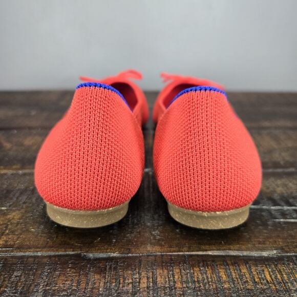 NEW Rothys The Ballet Flat Bow Womens 5 Flats Slip On Ballet Shoes Red - Picture 4 of 11